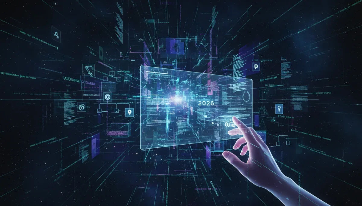 Inteligência artificial analisando protocolos de teste e automação para 2026